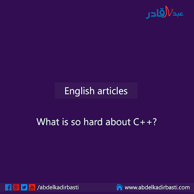 What is so hard about C++