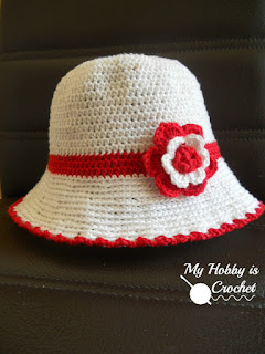  Toddler Cotton Sun Hat  - Free Crochet  Pattern with Tutorial 