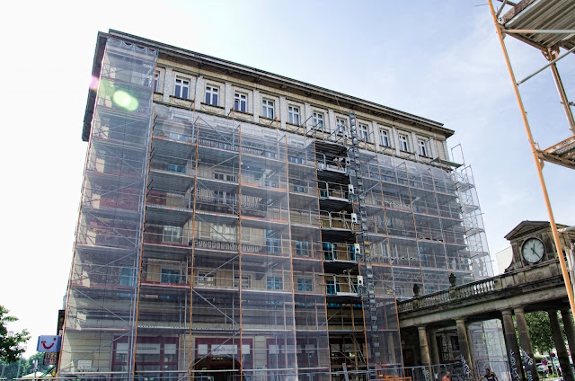 Baustelle Frankfurter Allee, Bauschäden, Fassadenrestaurierung, 10243 Berlin, 19.06.2013