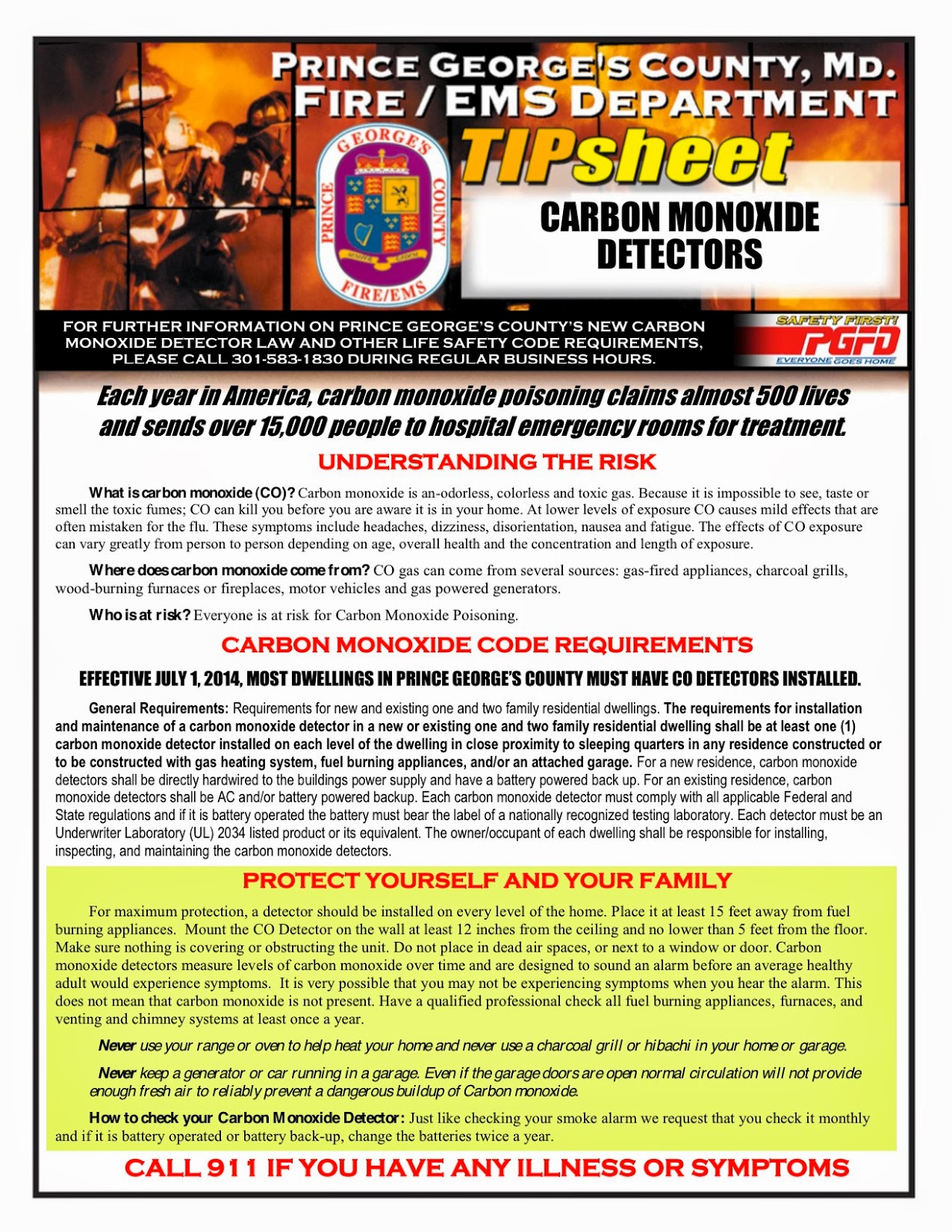 New Carbon Monoxide Detector Law Goes Into Effect July 1