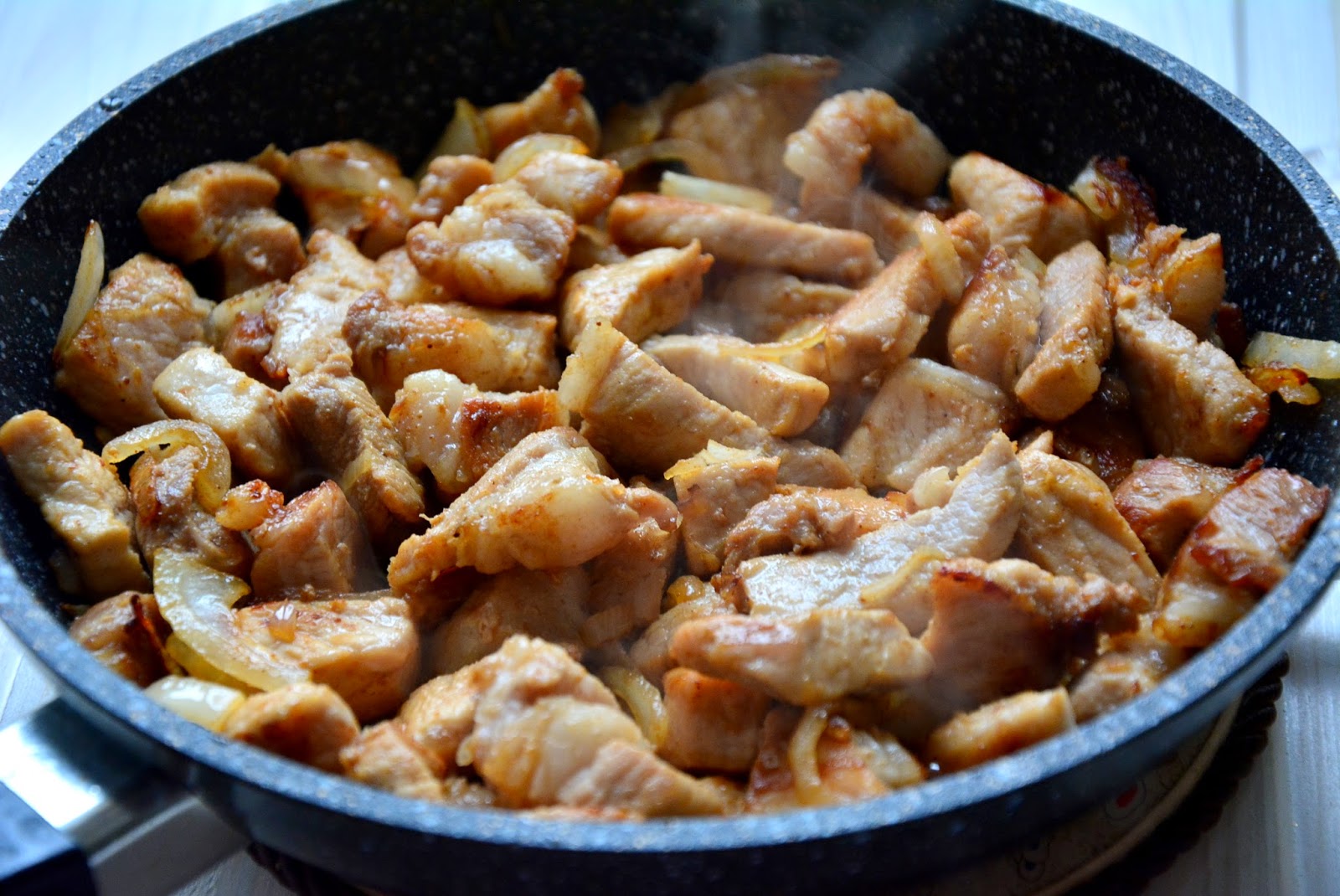 Мясо с галушками