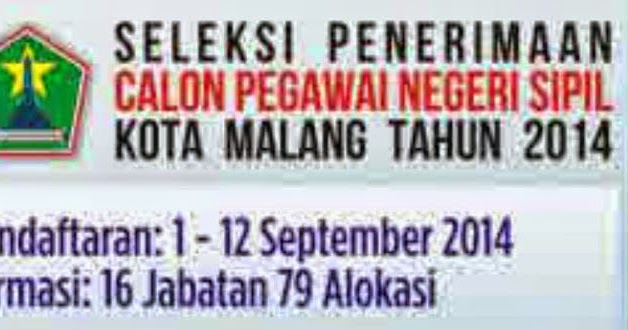 Klik di sini :: 79 Formasi CPNS Kota Malang