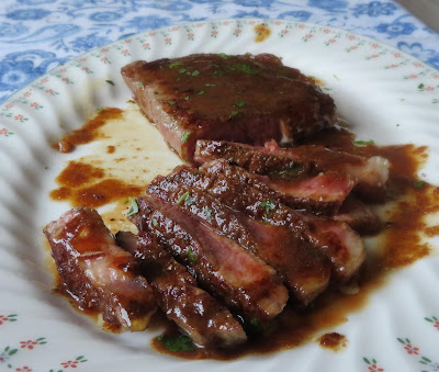Sirloin Steak with a Ginger Butter Sauce