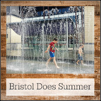 Bristol Does Summer Running through the splash pools