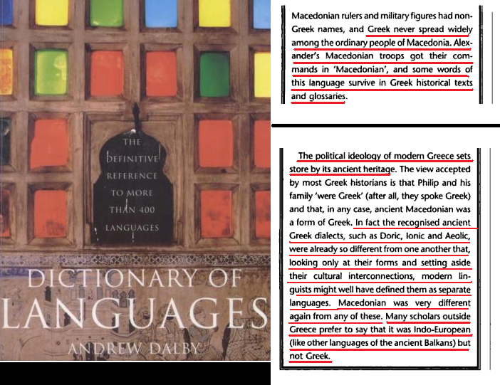 Was ancient Macedonian a greek language?