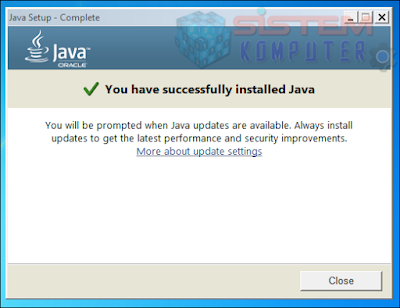 Tutorial Instal Java di Windows