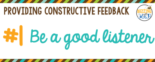 As an instructional coach, it's important to provide quality feedback to teachers. But how can you communicate your feedback without putting people on the defensive? When you're communicating feedback to teachers, whether it's part of a coaching cycle or just a classroom visit, it's important to consider these six tips. Provide constructive feedback to support your teachers and students! #instructionalcoach As an instructional coach, it's important to provide quality feedback to teachers. But how can you communicate your feedback without putting people on the defensive? When you're communicating feedback to teachers, whether it's part of a coaching cycle or just a classroom visit, it's important to consider these six tips. Provide constructive feedback to support your teachers and students! #instructionalcoach