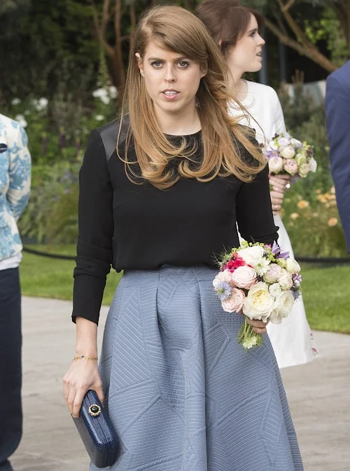 Queen Elizabeth and Prince Philip, Duke of Edinburgh, Catherine, Duchess of Cambridge, Prince William, Duke of Cambridge and Prince Harry, Sophie, Countess of Wessex, Princess Anne, Princesses Beatrice and Eugenie