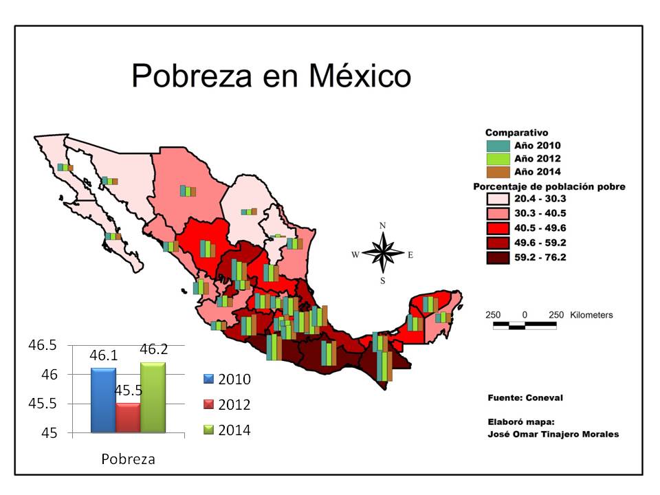 Geomarketing México Pobreza se incrementa en