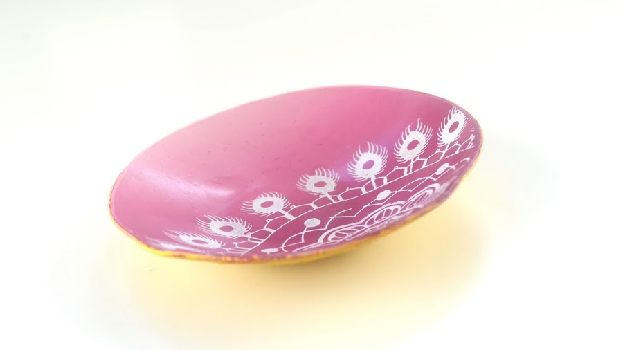 cuenco anillos arcilla polimérica polymer clay trinket tray