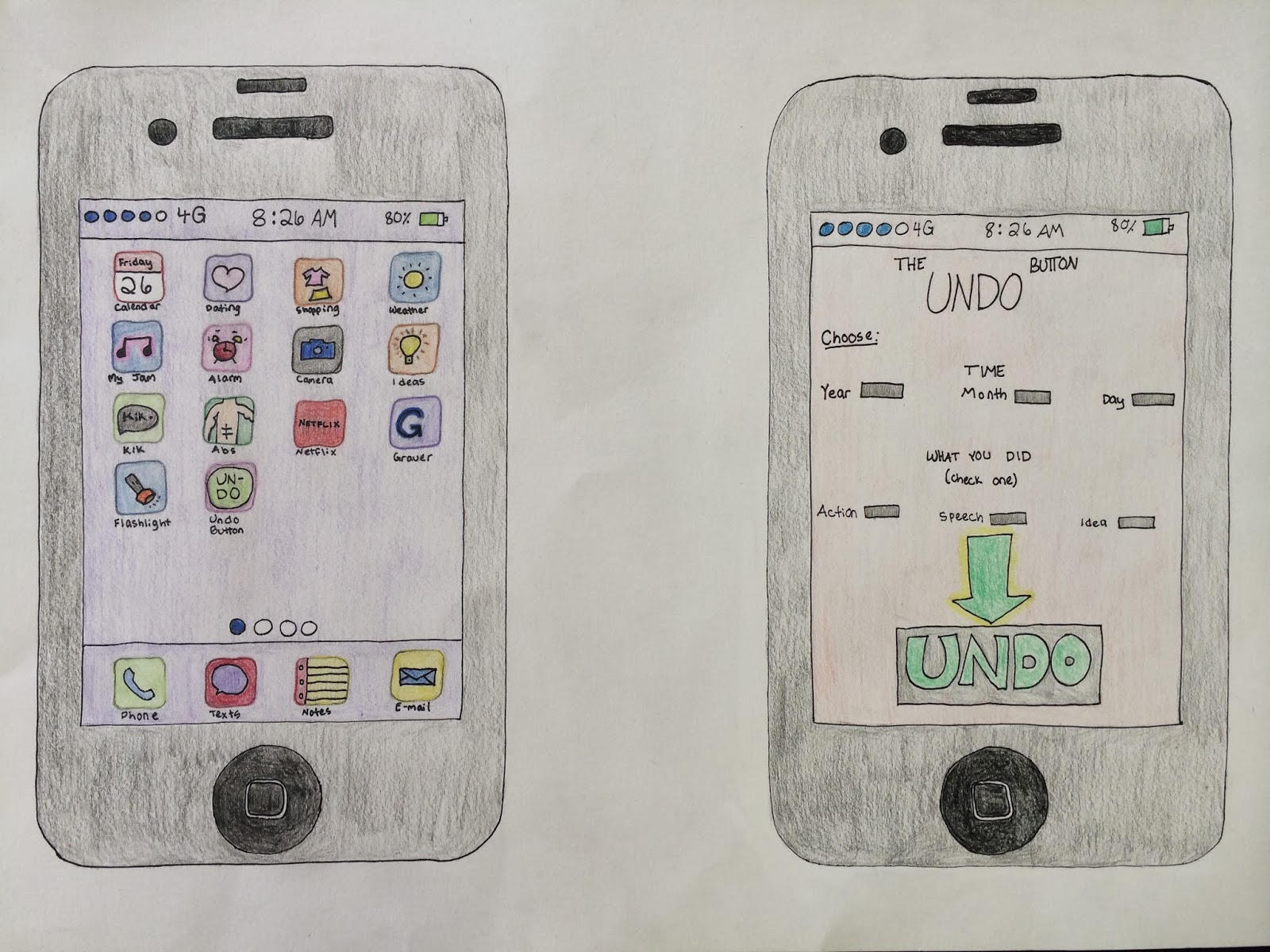 Grauer Art: Invention drawings, 8th Grade Art