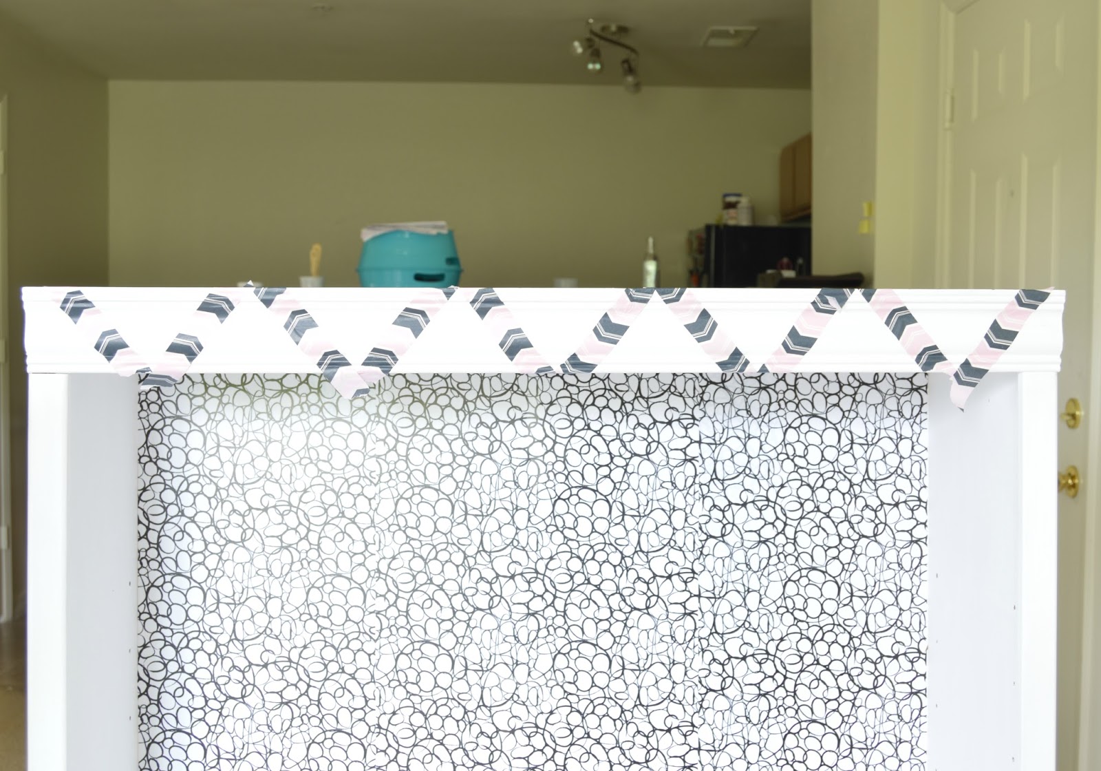 Vikalpah Bookshelf makeover How to add curtains to bookshelf