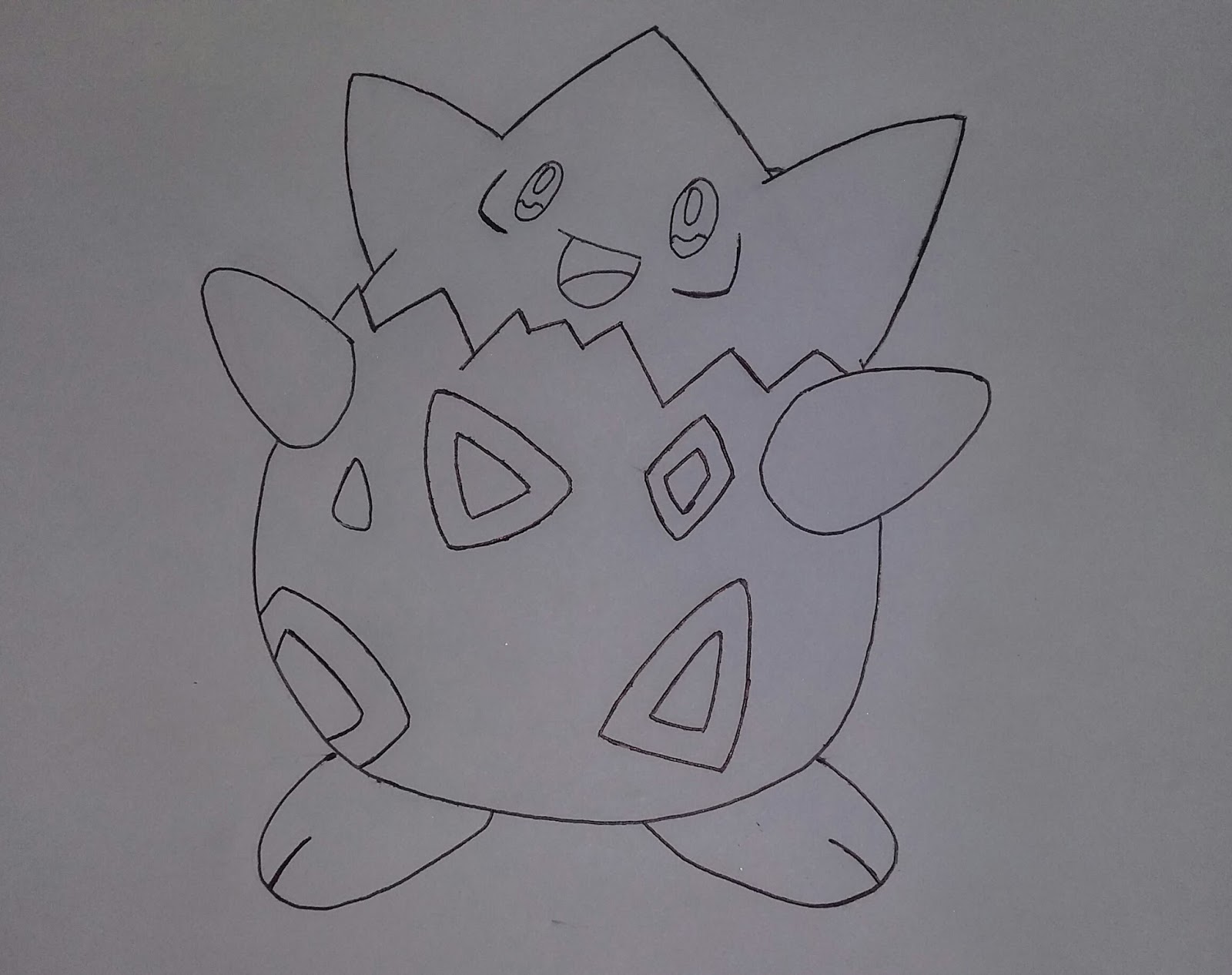 Tutorial de Desenho Togepi