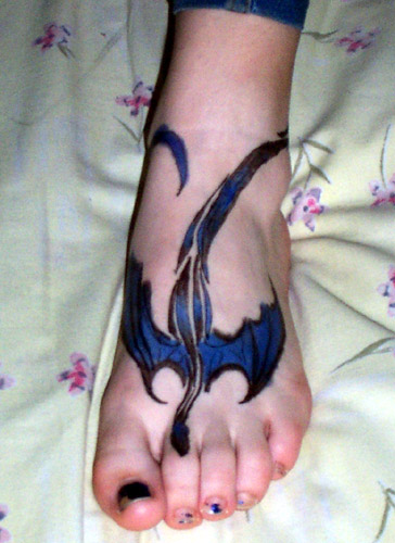 Dragon Tattoo on Foot Tattoos Photo Gallery