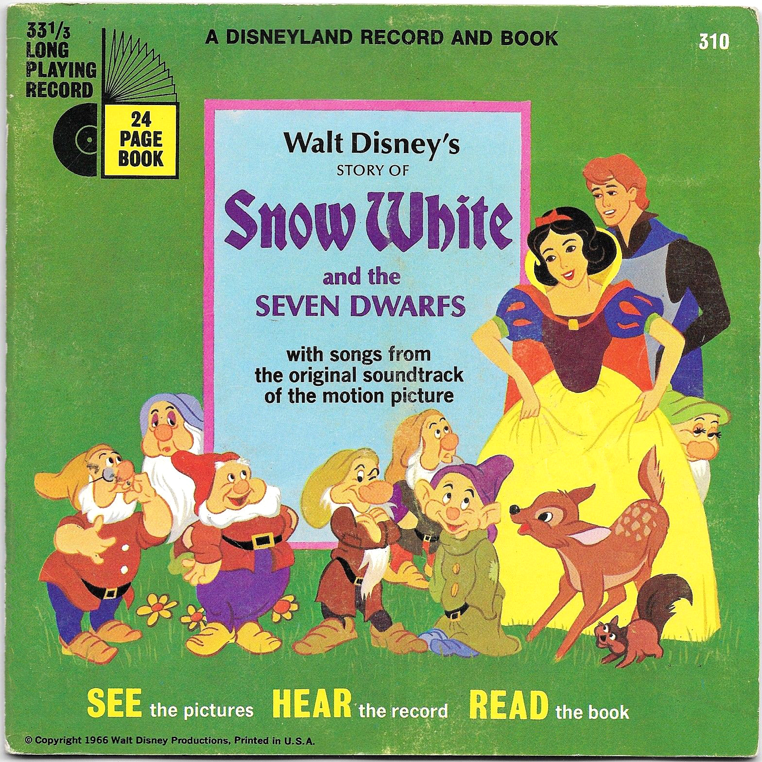 Filmic Light - Snow White Archive: 1966 US 'Snow White' Read-Along