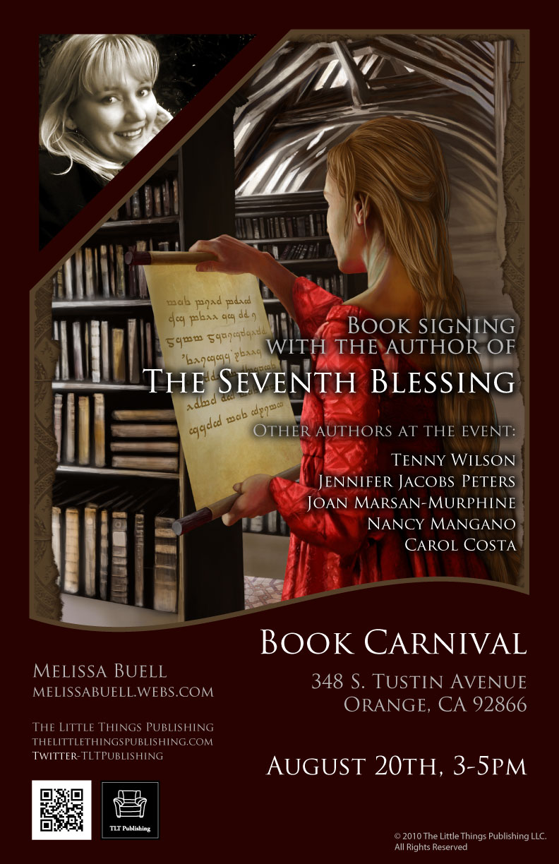 Have Imagination, Will Write Author Melissa Buell Book Signing Poster