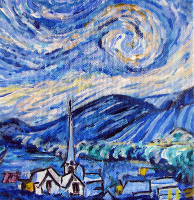 Nan Johnson Art Blog: MMP Series #2 - Van Gogh's Starry Night