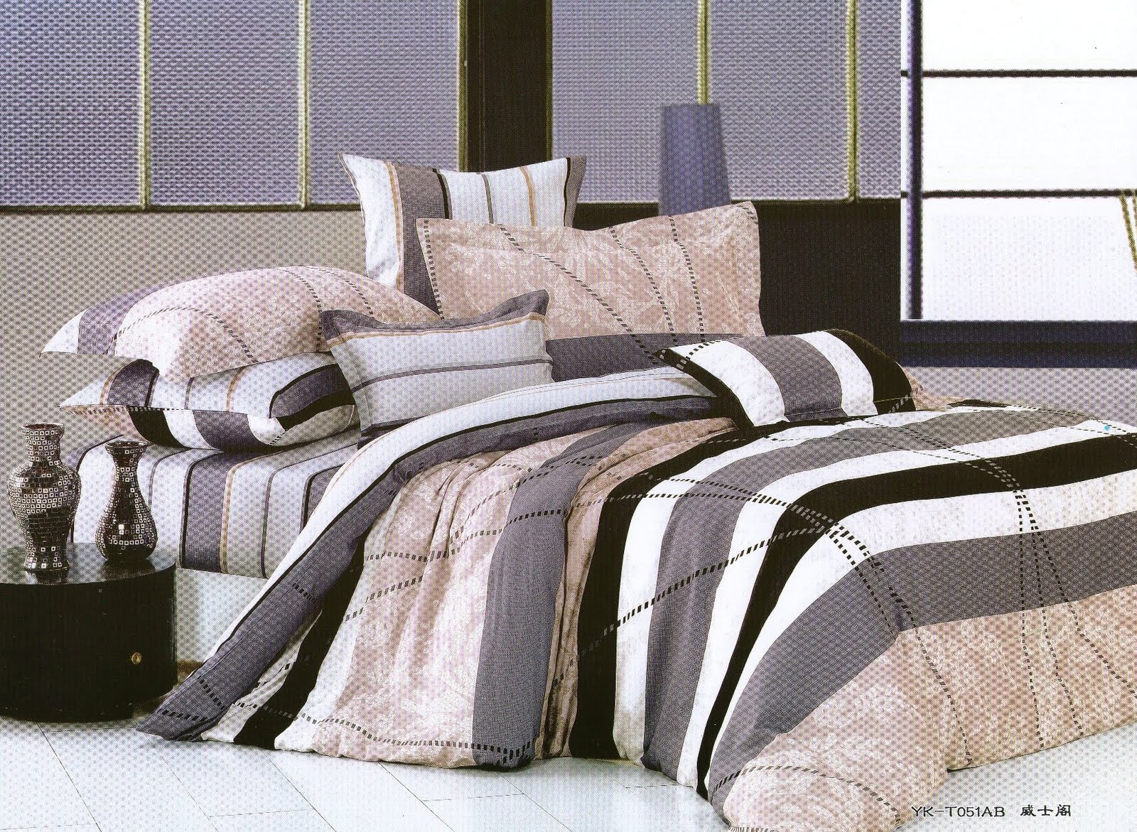 In Magenta Shop Sprei dan Bed Cover Sprei Katun Jepang Kode JVJ 507