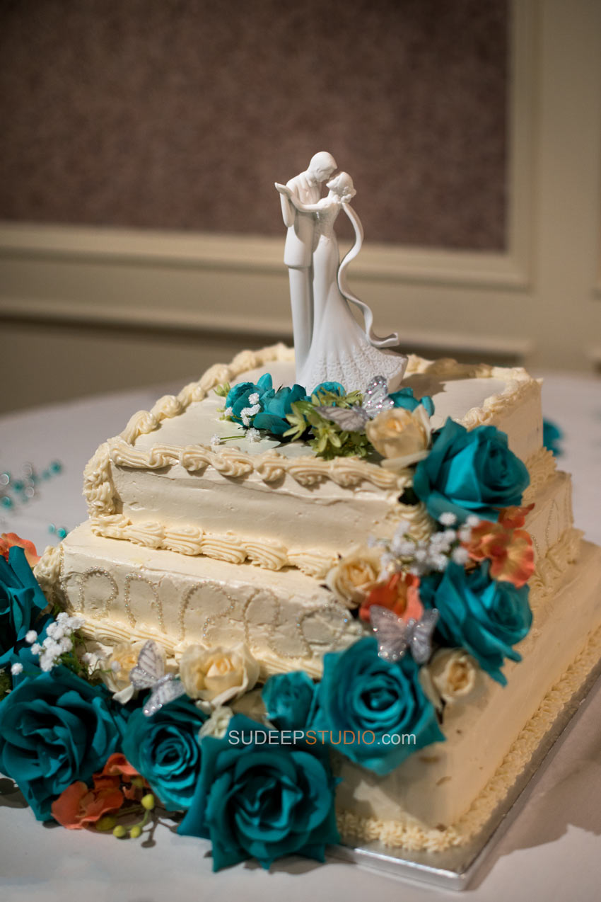 Wedding Cake Decoration Detroit Wedding Photography - Sudeep Studio.com