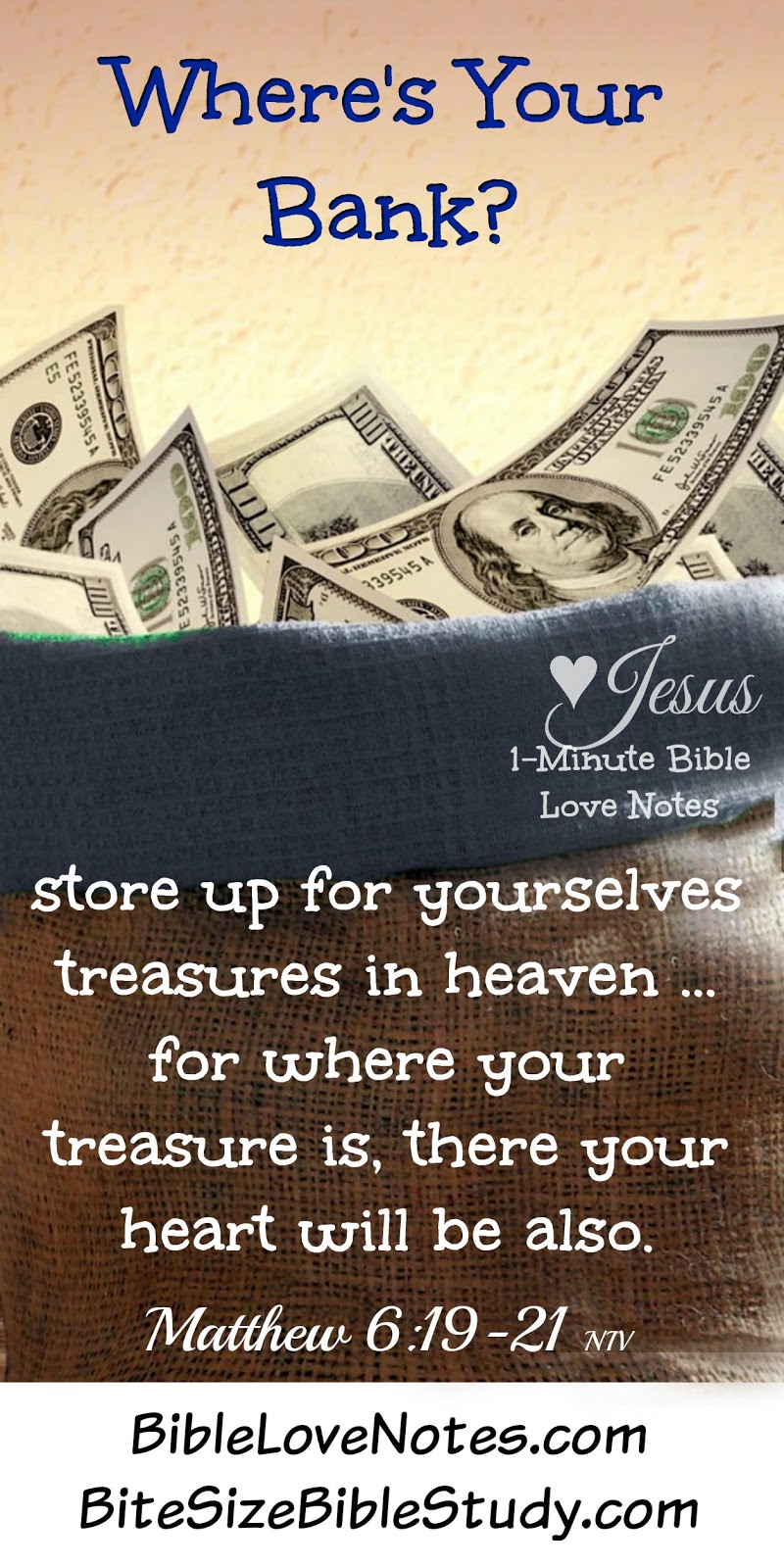 Bite Size Bible Study Where's Your Bank?