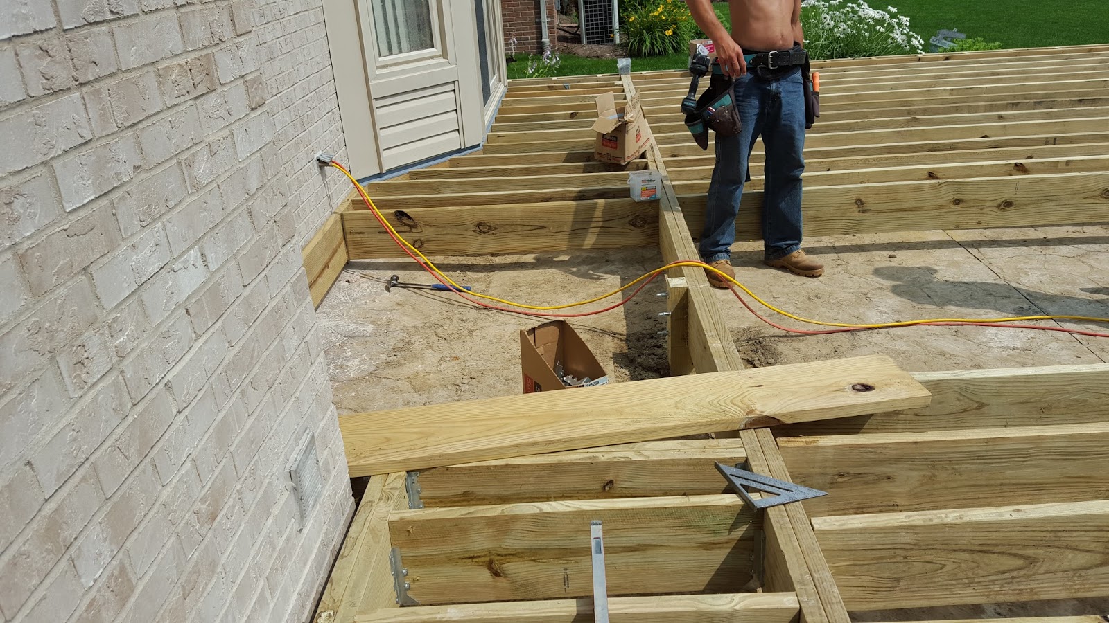Outdoor Living How to build a low to the ground deck.