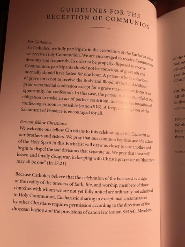 Can they do that? The Abomination of nonBelievers receiving Holy