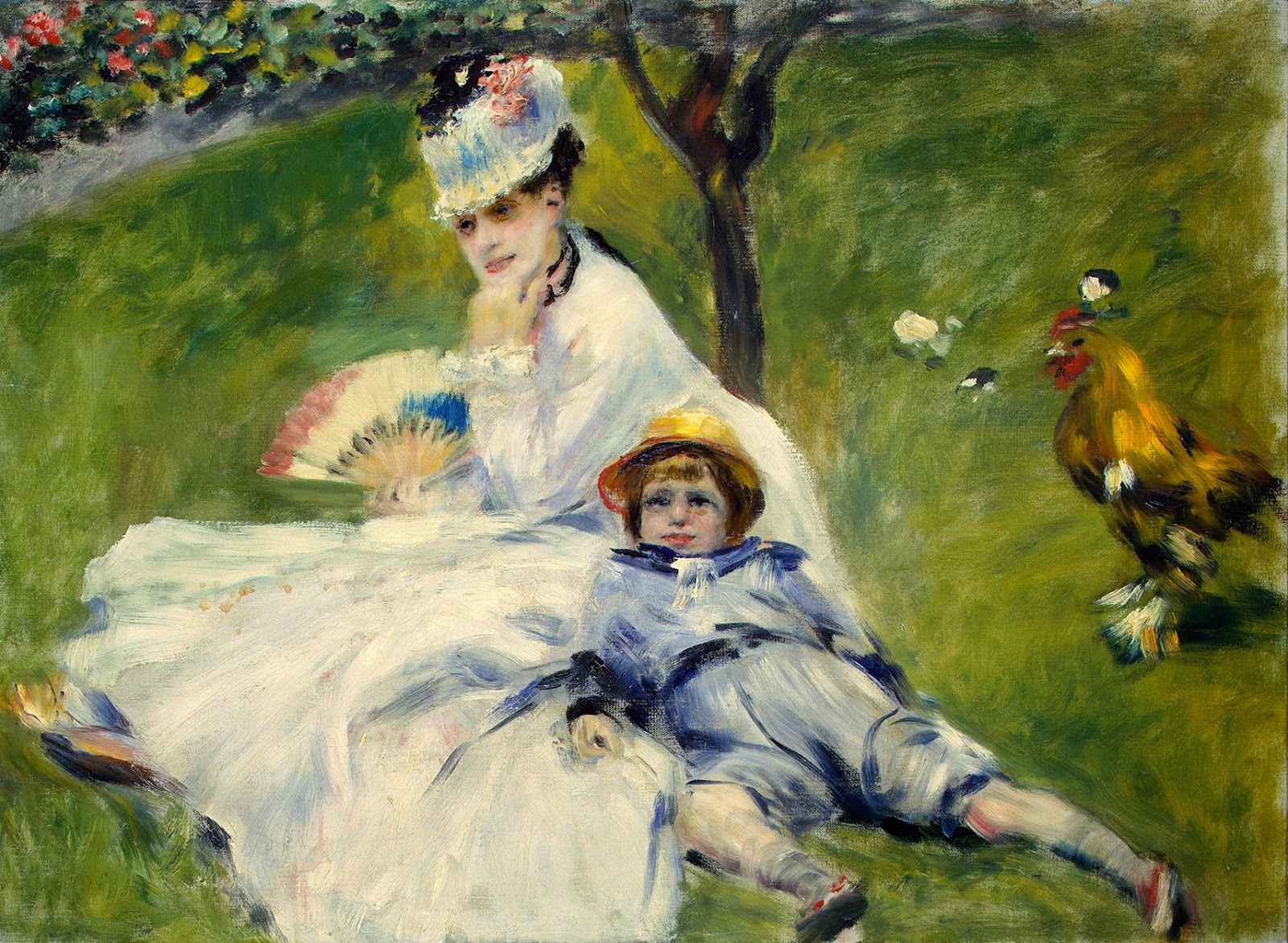 Pierre-Auguste Renoir, Madame Manet y su hijo (1874), National Gallery of Art, Washington