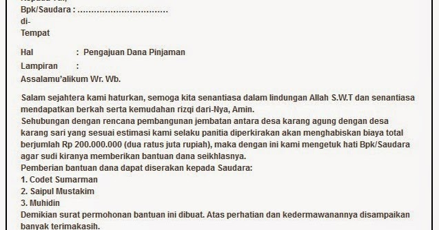 Contoh Surat Pengajuan Permohonan 2021 2022id Dev Website Indonesia