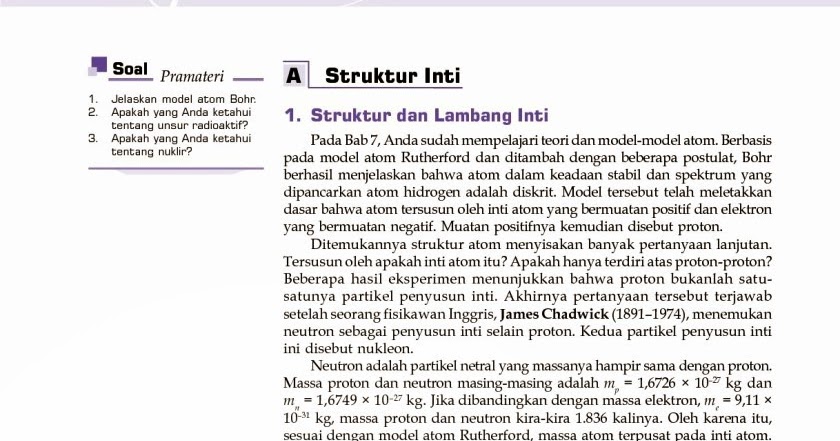 Fisika Siswa: Struktur dan Lambang Inti