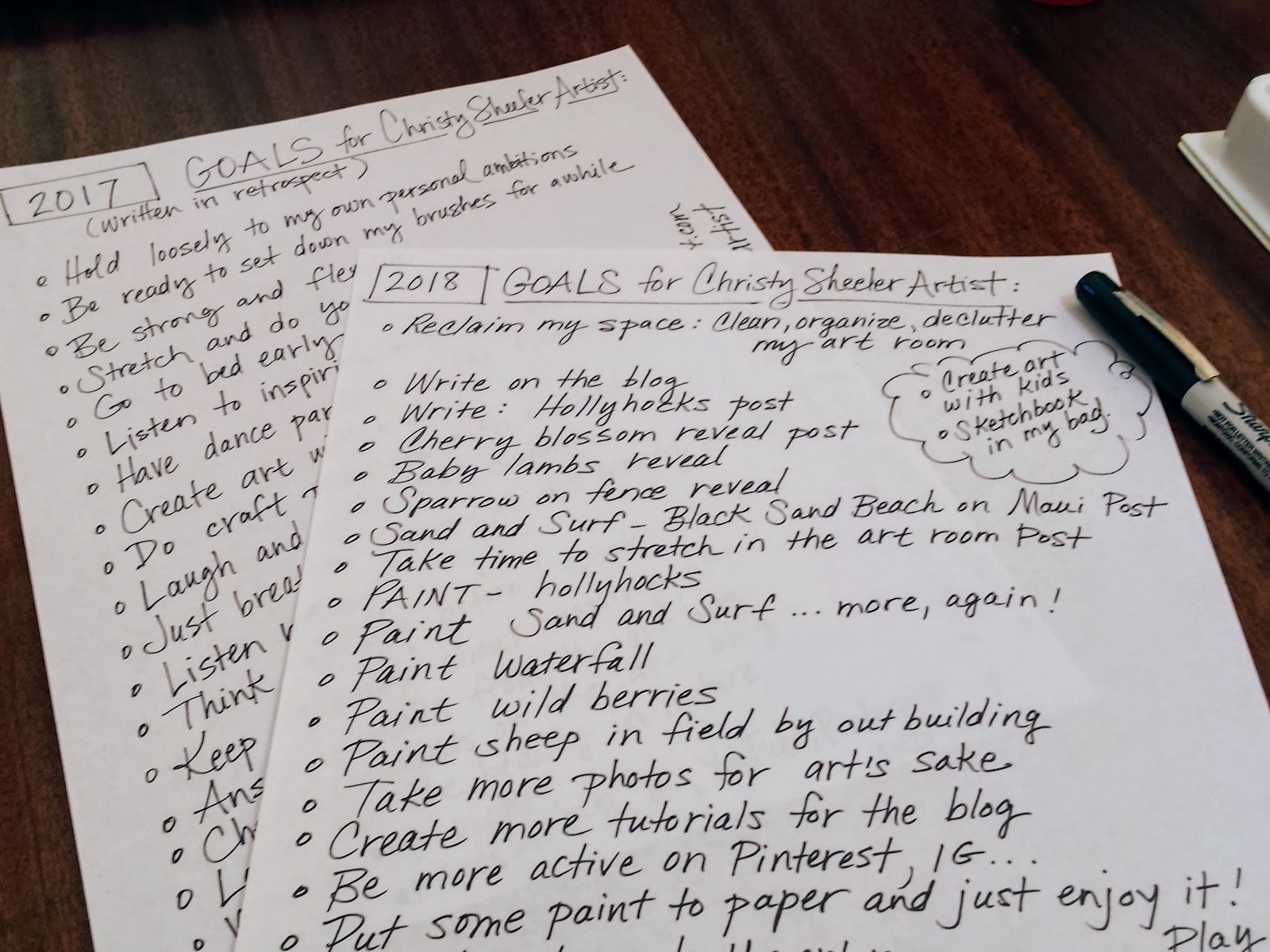 What are artistic goals picture