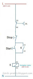 Diagram kontrol DOL konvensional
