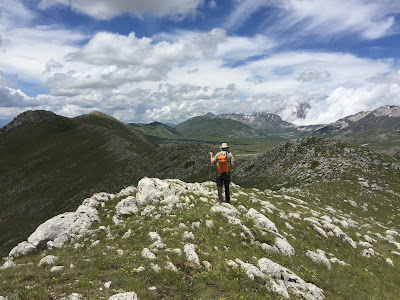Views of the Monte Bolza ridge hike.