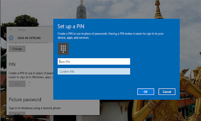 mengganti password PIN