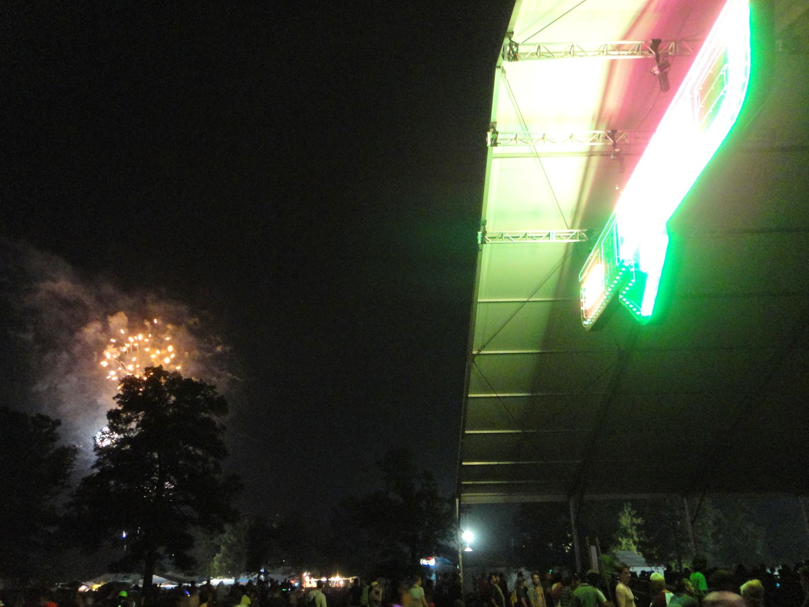 Bonnaroo fireworks, 2011
