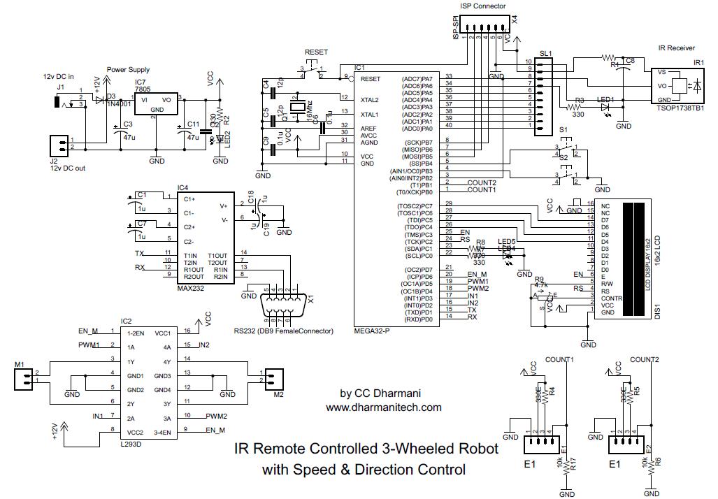 Design with Microcontrollers: IR Remote Controlled Car (PWM motor ...