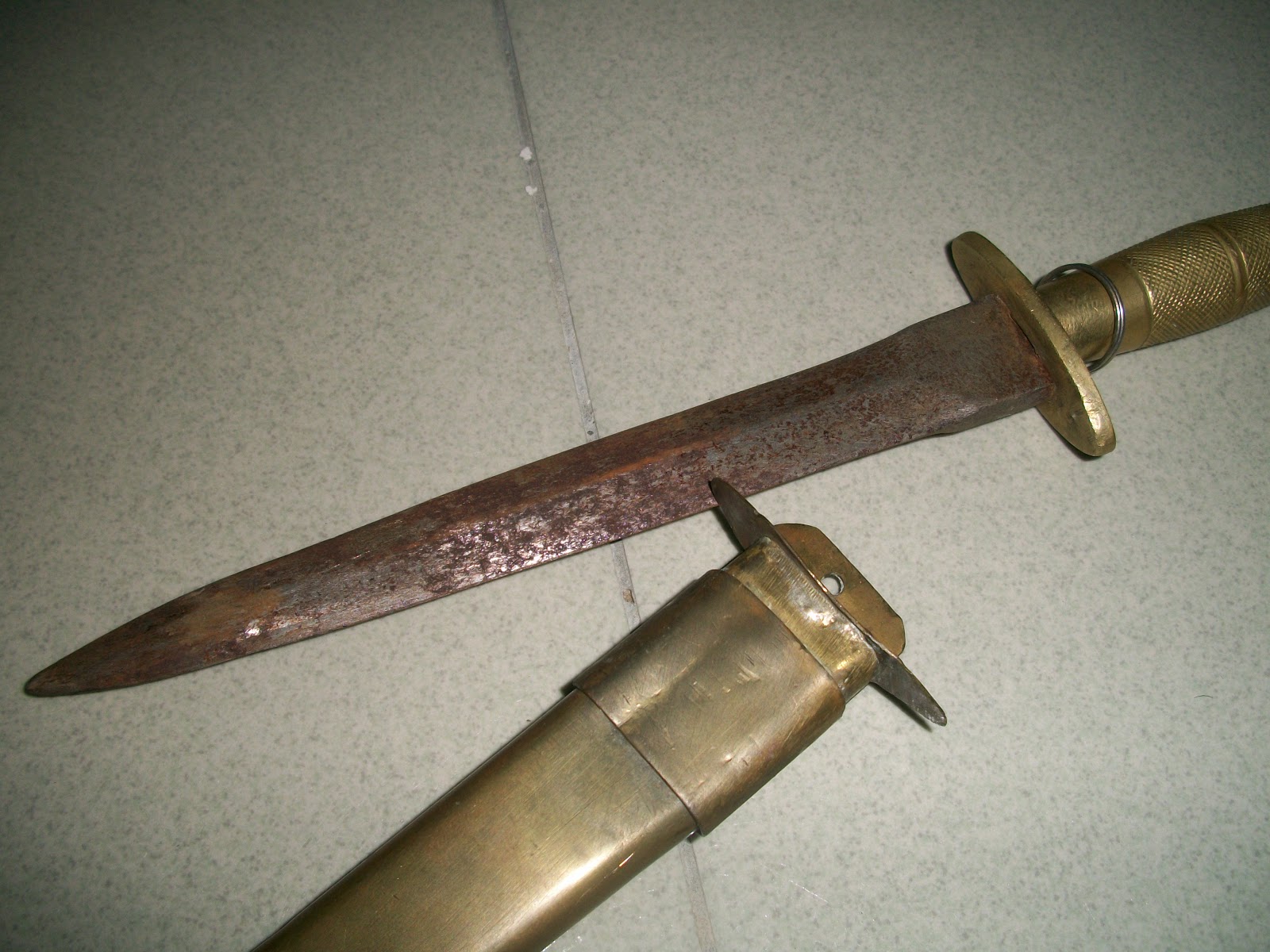 collectible items Vintage brass knife