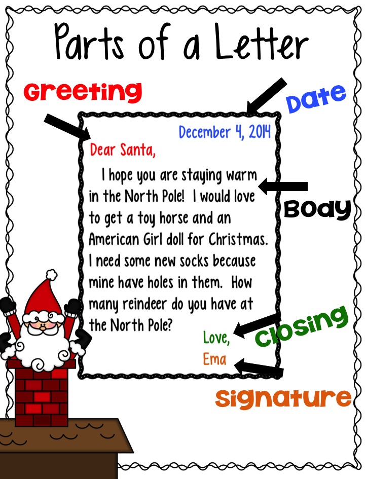 Learn how to write a friendly letter with Santa Letters ...