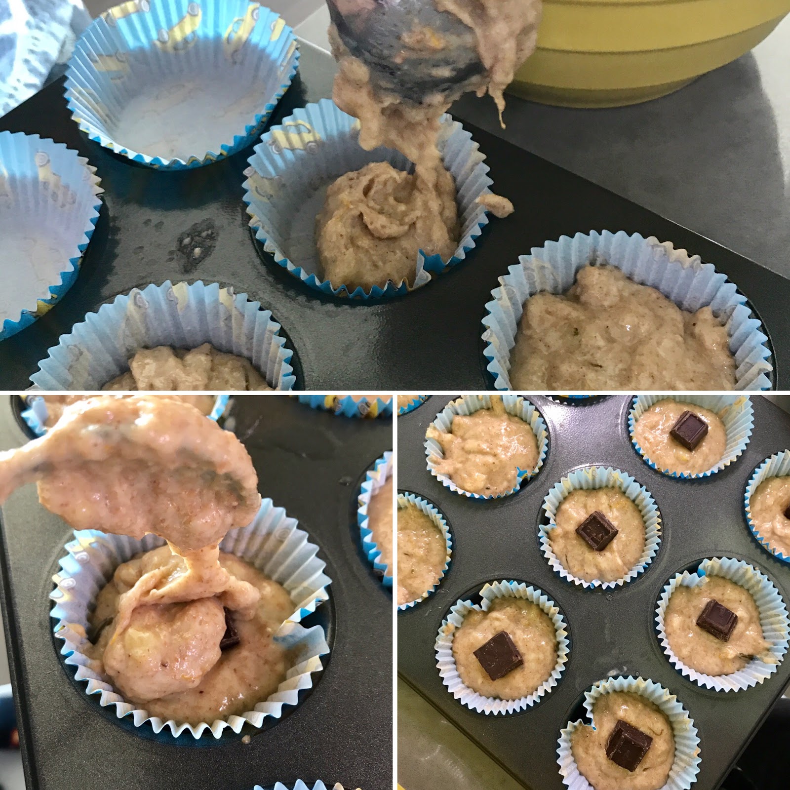 Once upon a cook Chocolate and Banana Muffin ｜ 巧克力香蕉小蛋糕