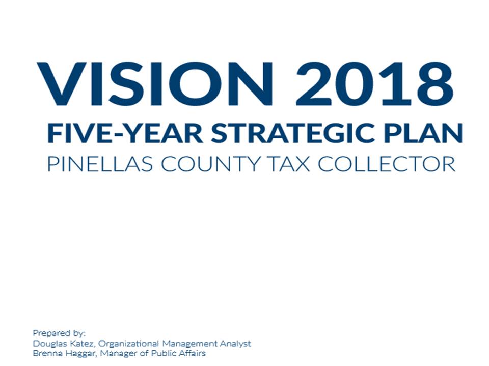 GRAZIANO PIETROPAOLO USA TAX COLLECTOR CONTEA PINELLAS PIANO STRATEGICO