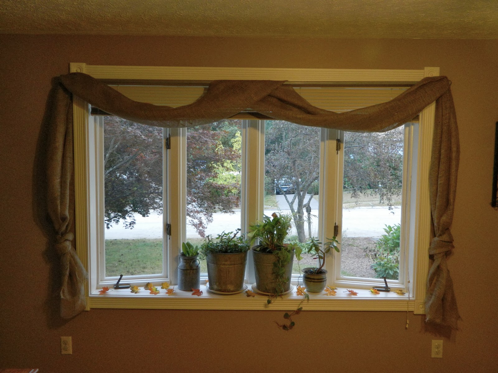 Creations By ASH Burlap Swag Curtains