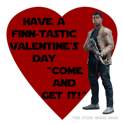 Finn Star Wars The Force Awakens Valentine Free Printable