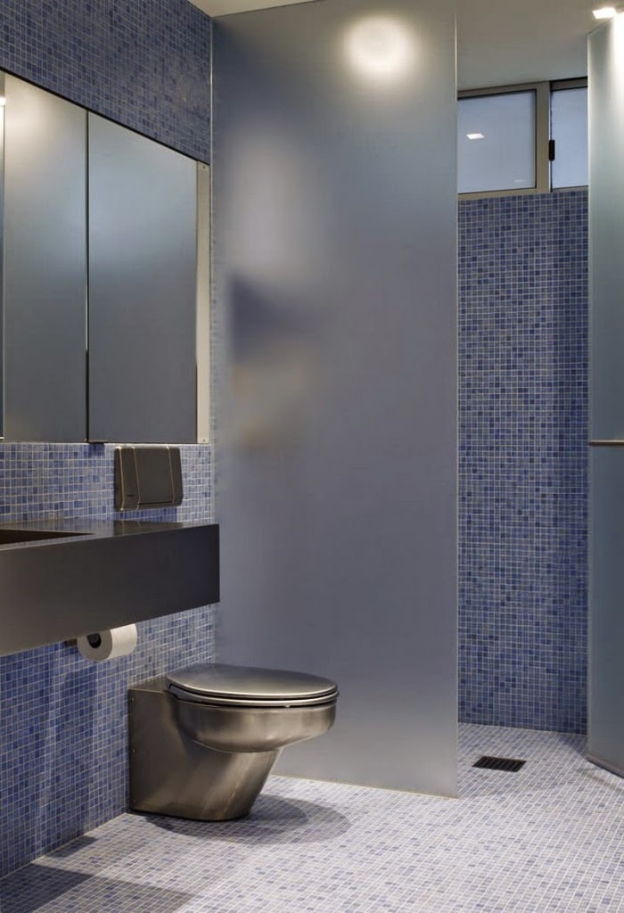 bathroom design ideas for how to give privacy for the toilet area