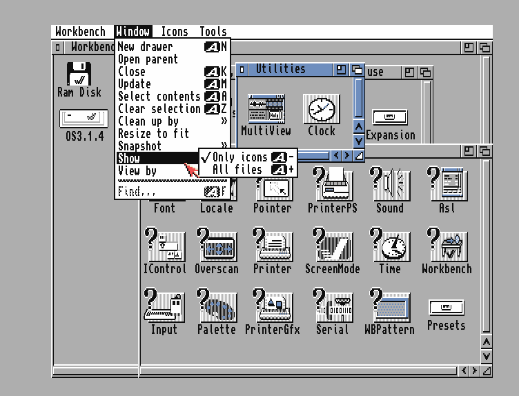 Amiga OS launchbar