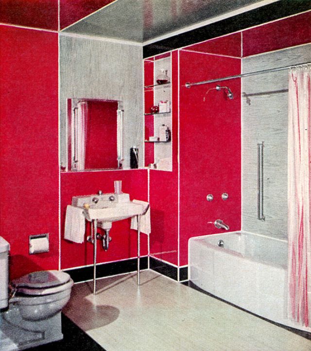 Vintage Bathrooms from 1950s