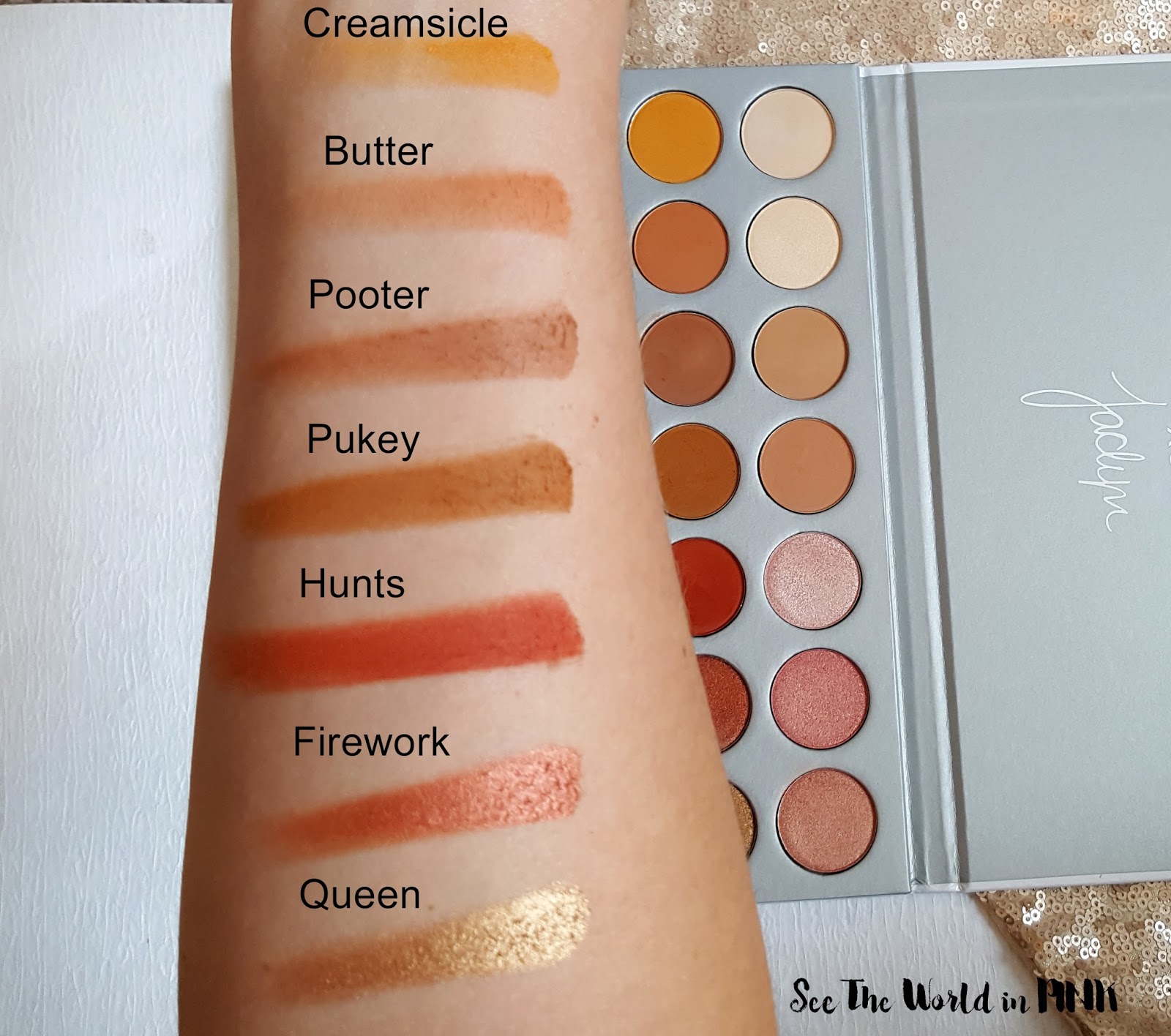 Morphe x Jaclyn Hill "The Jaclyn Hill Palette" - Swatches, First Impressions, and Thoughts