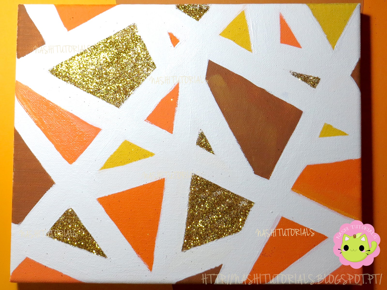 Nashi Tutorials DIY Easy Geometric Painting