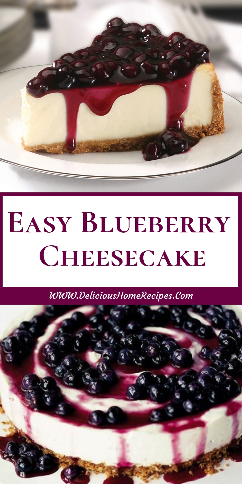 Easy Blueberry Cheesecake Easy Blueberry Cheesecake