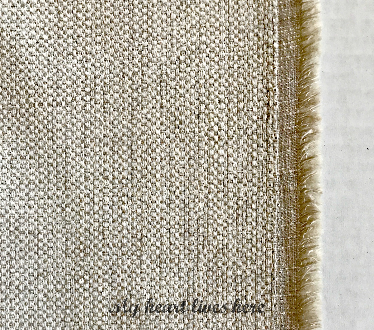 Fabric Slipcover for Builtin Shelves My Heart Lives Here