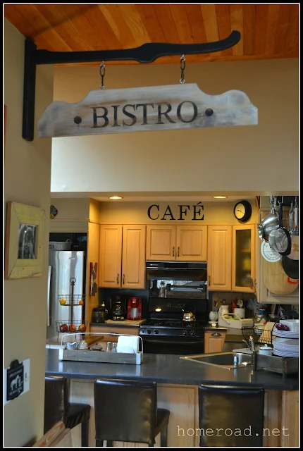 Hanging Bistro Sign www.homeroad.net