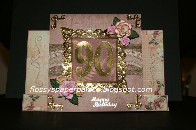Karen's Clay and Paper Crafts 90th Birthday Card